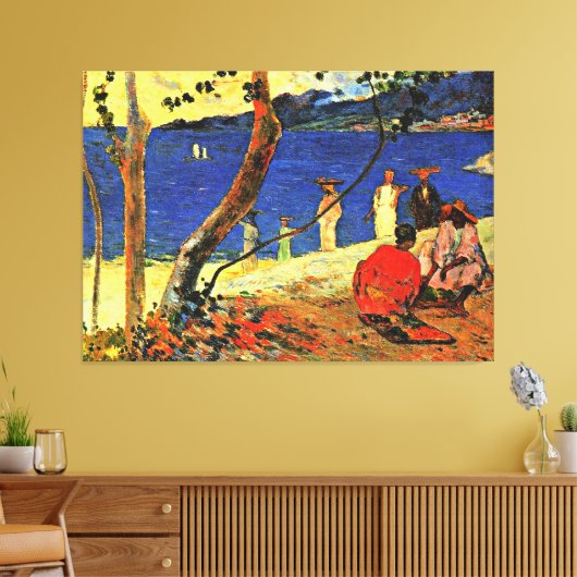 Gauguin - Een Zeekust Canvas Afdruk (Insitu (Woonkamer))