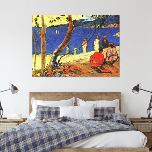 Gauguin - Een Zeekust Canvas Afdruk (Insitu (Slaapkamer))