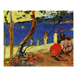 Gauguin - Een zeekust Perfect Poster