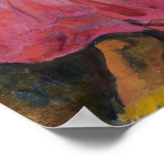 Gauguin - Faaturuma (Melancholic) 1891 Poster (Hoek)