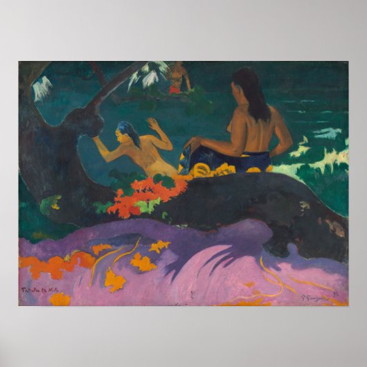Gauguin - Fatata Te Miti (Bij De Zee) 1892 Poster (Voorkant)
