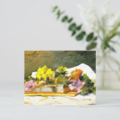 Gauguin - Flowers en Books Briefkaart (Staand voorkant)