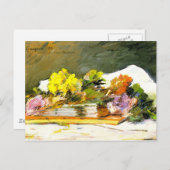 Gauguin - Flowers en Books Briefkaart (Voorkant / Achterkant)