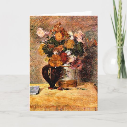 Gauguin - Flowers en Japans boek Kaart (Voorkant)