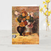 Gauguin - Flowers en Japans boek Kaart (Gele Bloem)