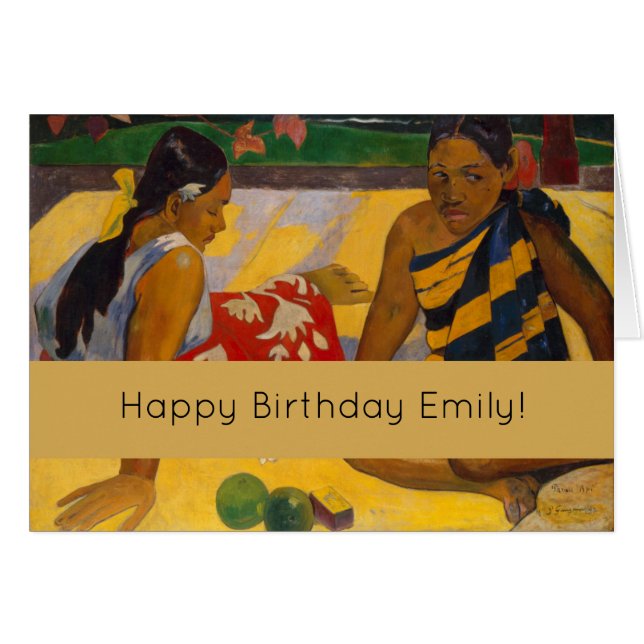 Gauguin Frans Polynesië Tahiti Vrouwen Schilderen (Voorkant Horizontaal)