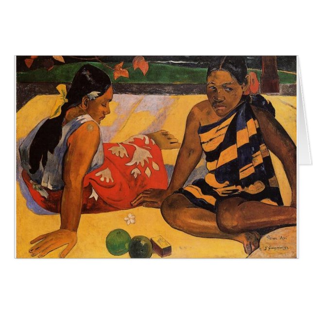 Gauguin Frans Polynesië Tahiti Vrouwen Schilderen (Voorkant Horizontaal)