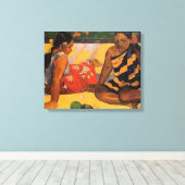 Gauguin Frans Polynesië Tahiti Vrouwen Schilderen Canvas Afdruk (Insitu (Houten vloer))