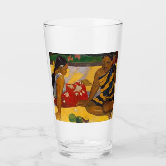 Gauguin Frans Polynesië Tahiti Vrouwen Schilderen Glas (Voorkant)