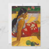 Gauguin Frans Polynesië Tahiti Vrouwen Schilderen Kaart (Achterkant)
