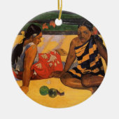 Gauguin Frans Polynesië Tahiti Vrouwen Schilderen Keramisch Ornament (Voorkant)