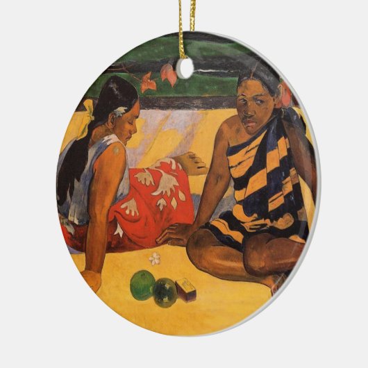 Gauguin Frans Polynesië Tahiti Vrouwen Schilderen Keramisch Ornament (Links)