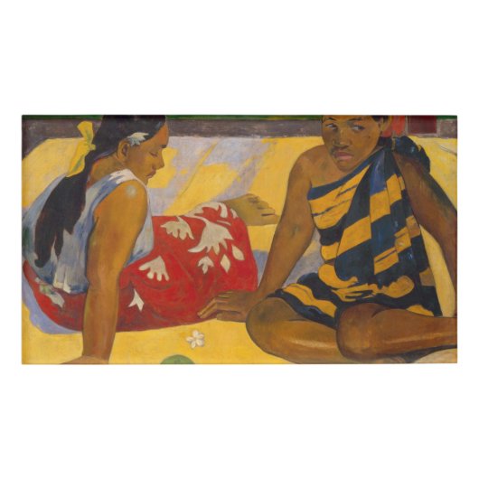 Gauguin Frans Polynesië Tahiti Vrouwen Schilderen Naambadge (Voorkant)