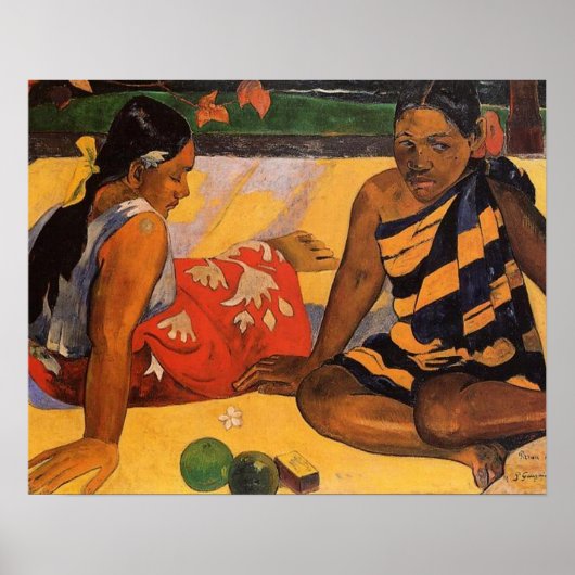 Gauguin Frans Polynesië Tahiti Vrouwen Schilderen Poster (Voorkant)