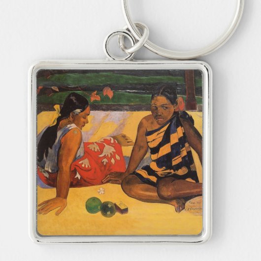 Gauguin Frans Polynesië Tahiti Vrouwen Schilderen Sleutelhanger (Voorkant)