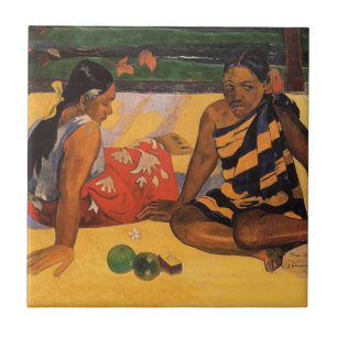 Gauguin Frans Polynesië Tahiti Vrouwen Schilderen Tegeltje