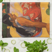 Gauguin Frans Polynesië Tahiti Vrouwen Schilderen Theedoek (Gevouwen)