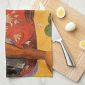 Gauguin Frans Polynesië Tahiti Vrouwen Schilderen Theedoek (Quarter Fold)