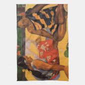 Gauguin Frans Polynesië Tahiti Vrouwen Schilderen Theedoek (Verticaal)