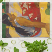 Gauguin Frans Polynesië Tahiti Vrouwen Schilderen Theedoek (Gevouwen)