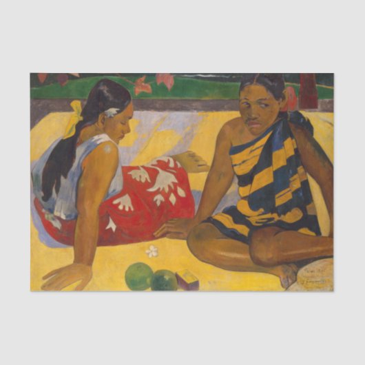Gauguin Frans Polynesië Tahiti Vrouwen Schilderen Tissuepapier (Voorkant)