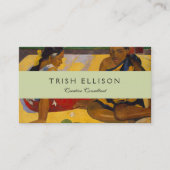 Gauguin Frans Polynesië Tahiti Vrouwen Schilderen Visitekaartje (Voorkant)