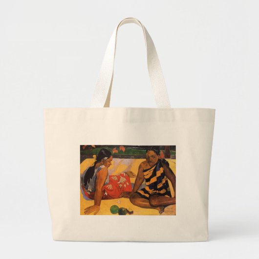 Gauguin French Polynesia Tahiti Women Grote Tote Bag (Voorkant)