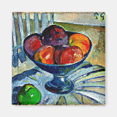 Gauguin - Fruit Dish op een tuinstoel Magneet (Voorkant)