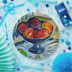 Gauguin - Fruit Dish op een tuinstoel Papieren Bordje
