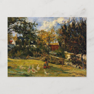 Gauguin - Gese in de Meadow Briefkaart