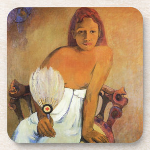 Gauguin Girl met een ventilator Onderzetter