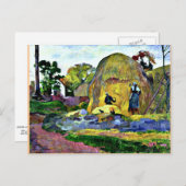 Gauguin - Golden Harvest Briefkaart (Voorkant / Achterkant)