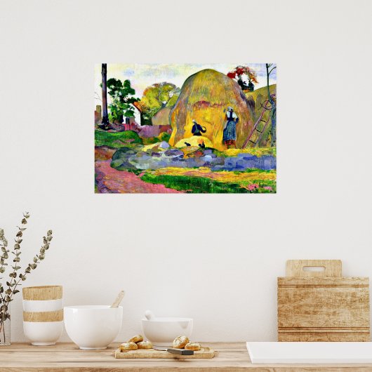Gauguin - Golden Harvest, Paul Gauguin schilderij. Poster (Keuken)