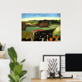 Gauguin - Haystacks in Bretagne, Paul Gauguin art Poster (Thuiskantoor)