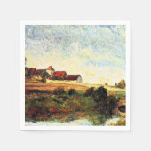 Gauguin - Het Boerderij in Grue, Servet (Voorkant)