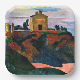 Gauguin - Het huis bij Pan-Du Papieren Bordje