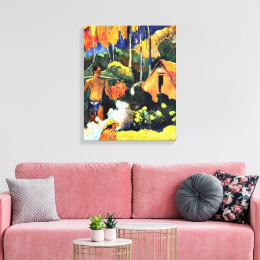 Gauguin - Het moment van waarheid II Canvas Afdruk (Insitu (Woonkamer))