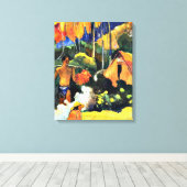Gauguin - Het moment van waarheid II Canvas Afdruk (Insitu (Houten vloer))