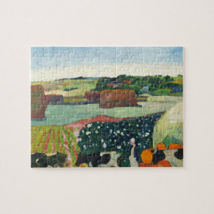 Gauguin Hooibergen in Bretagne Vintage Kunstposter Legpuzzel