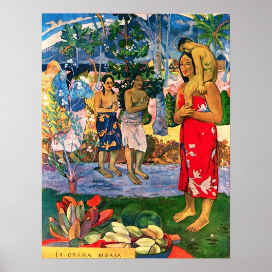 Gauguin Ia Orana Maria Poster (Voorkant)