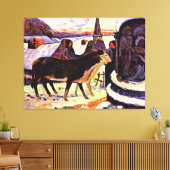 Gauguin - Kerstnacht Canvas Afdruk (Insitu (Woonkamer))