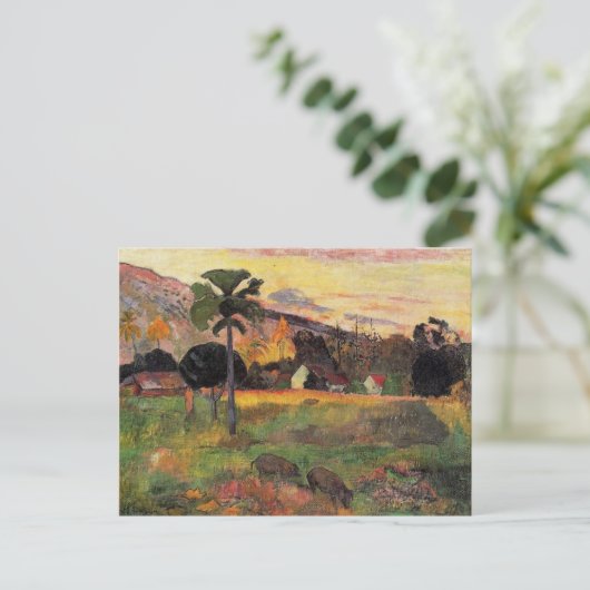 Gauguin - Kom hier, Impressionisme schilderij Briefkaart (Staand voorkant)