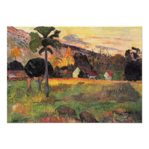 Gauguin - Kom hier, mooi kunstschilderij Foto Afdruk