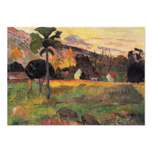 Gauguin - Kom hier, mooi kunstschilderij Foto Afdruk (Voorkant)