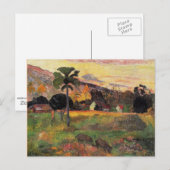 Gauguin - kom hier, schilderij van het impressioni briefkaart (Voorkant / Achterkant)