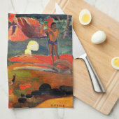 Gauguin Landscape met Peacocks Kitchen Towel Theedoek (Quarter Fold)