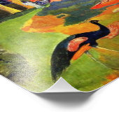 Gauguin Landscape met Peacocks Photo Print Foto Afdruk (Hoek)