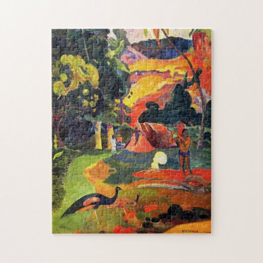 Gauguin Landscape met Peacocks Puzzle Legpuzzel (Verticaal)