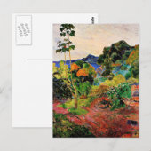 Gauguin - Landschap Martinique Briefkaart (Voorkant / Achterkant)