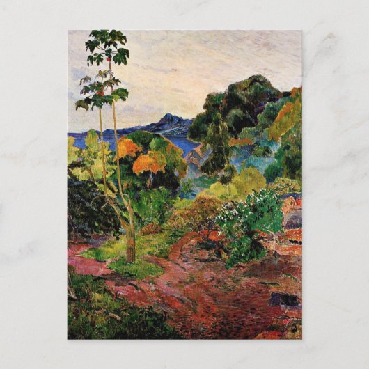 Gauguin - Landschap Martinique Briefkaart (Voorkant)